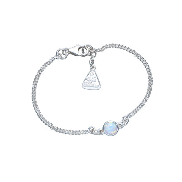 Round Czelline Opal Curb Bracelet