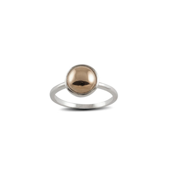 8mm Round Yellow Gold-Filled Ring