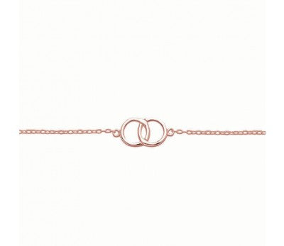 Two Rings of Friendship Bracelet - Rose