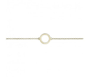 Open Circle Bracelet - Gold