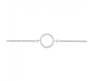 Cubic Zirconia Open Circle Bracelet