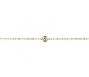 Fine Cubic Zirconia Bracelet - Gold