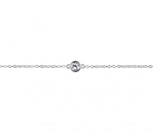 Fine Cubic Zirconia Bracelet - Silver