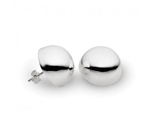 Silver 10mm Half Ball Stud Earrings