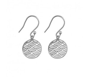 Circle Patterned Drop Earring