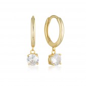 Bria Dangle Hoop Earrings