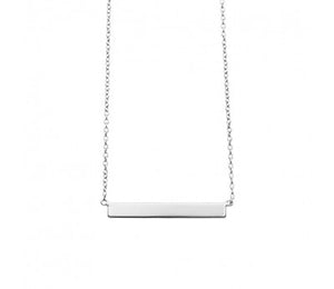 Silver Plate Bar Necklace