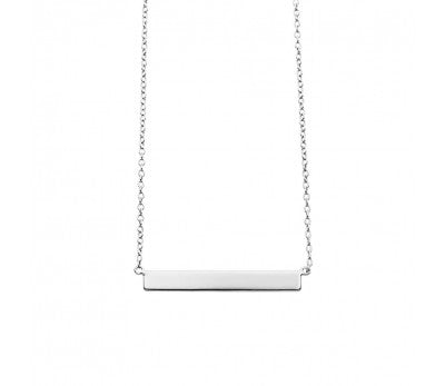 Silver Plate Bar Necklace