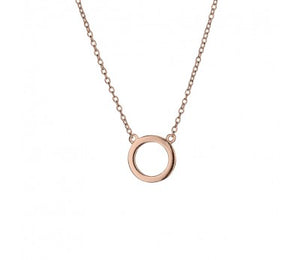 Rose Open Circle Necklace