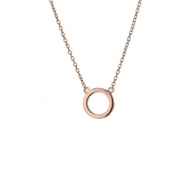 Rose Open Circle Necklace