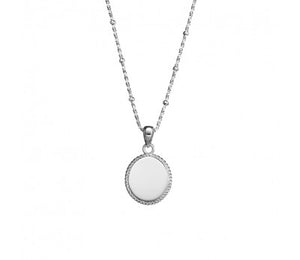 Silver Oval Necklace