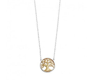 Two Tone Tree of Life Necklace