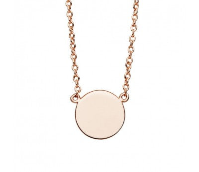 Rose Disc Necklace