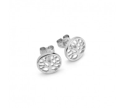 Tree of Life Silver Stud Earrings