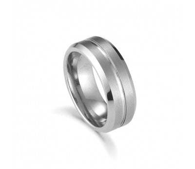 Men's Tungsten Lined Ring